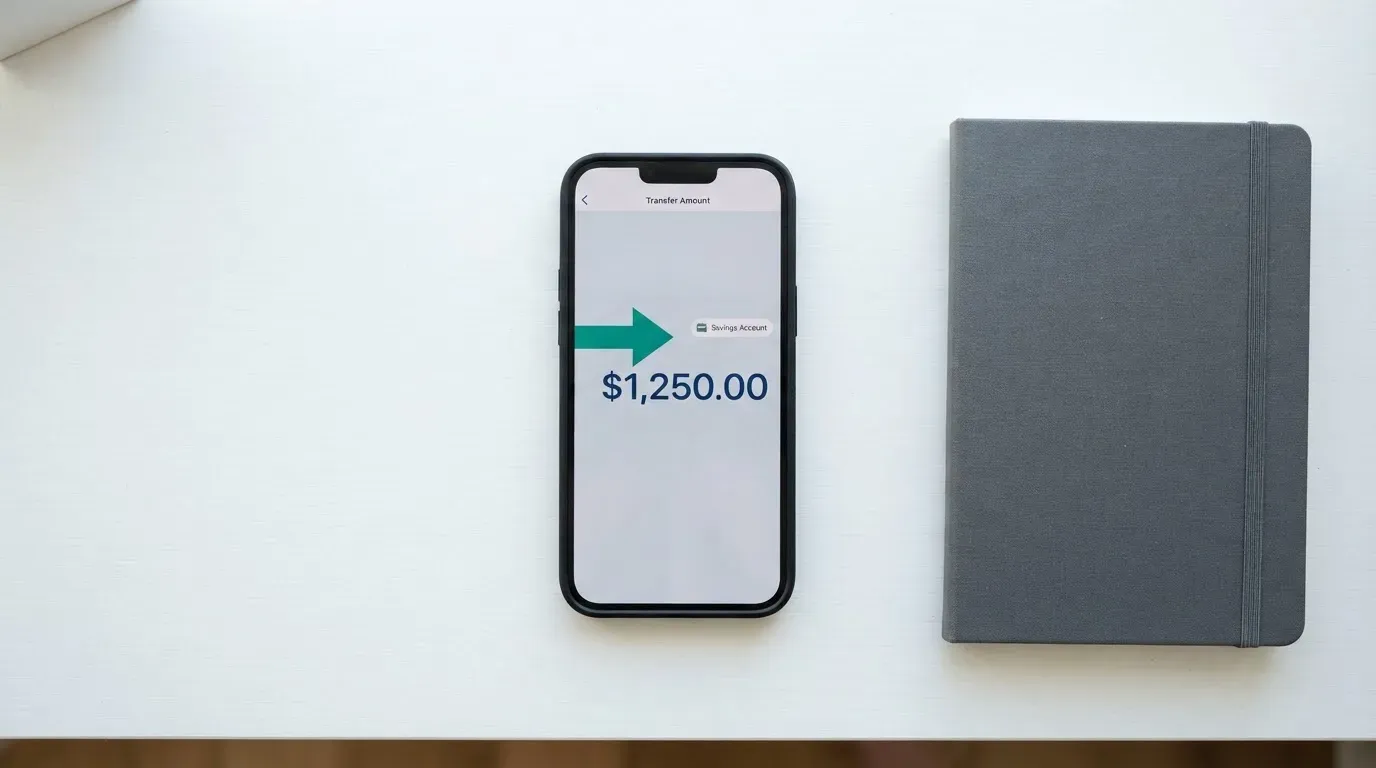 A phone showing a stablecoin transfer screen